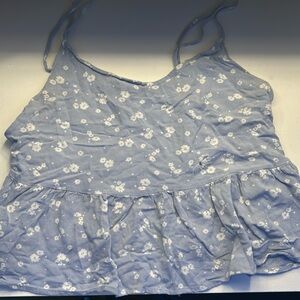 pacsun light blue baby tank